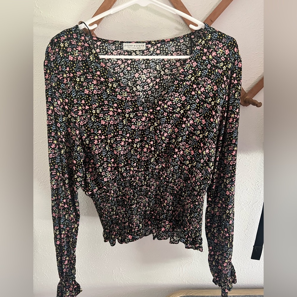 Paper Crane floral blouse